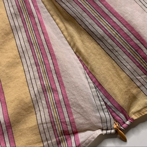 Gap Candy Stripe Coral V Neck Tank Top - Picture 5 of 6